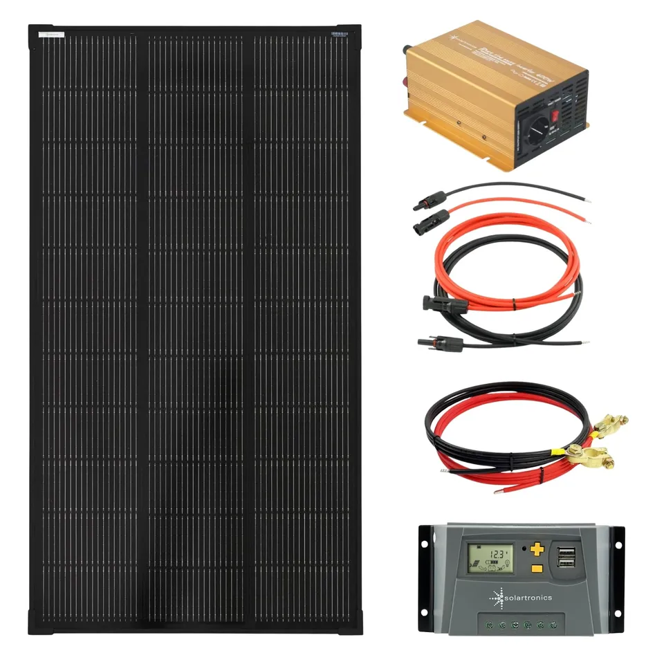 solartronics-np-solarkomplettset-120w-mit-600w-sinus-wechselrichter image 1