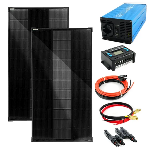 solartronics-ts-2x120w-solaranlage-mit-1000w-wandler-20a image 1