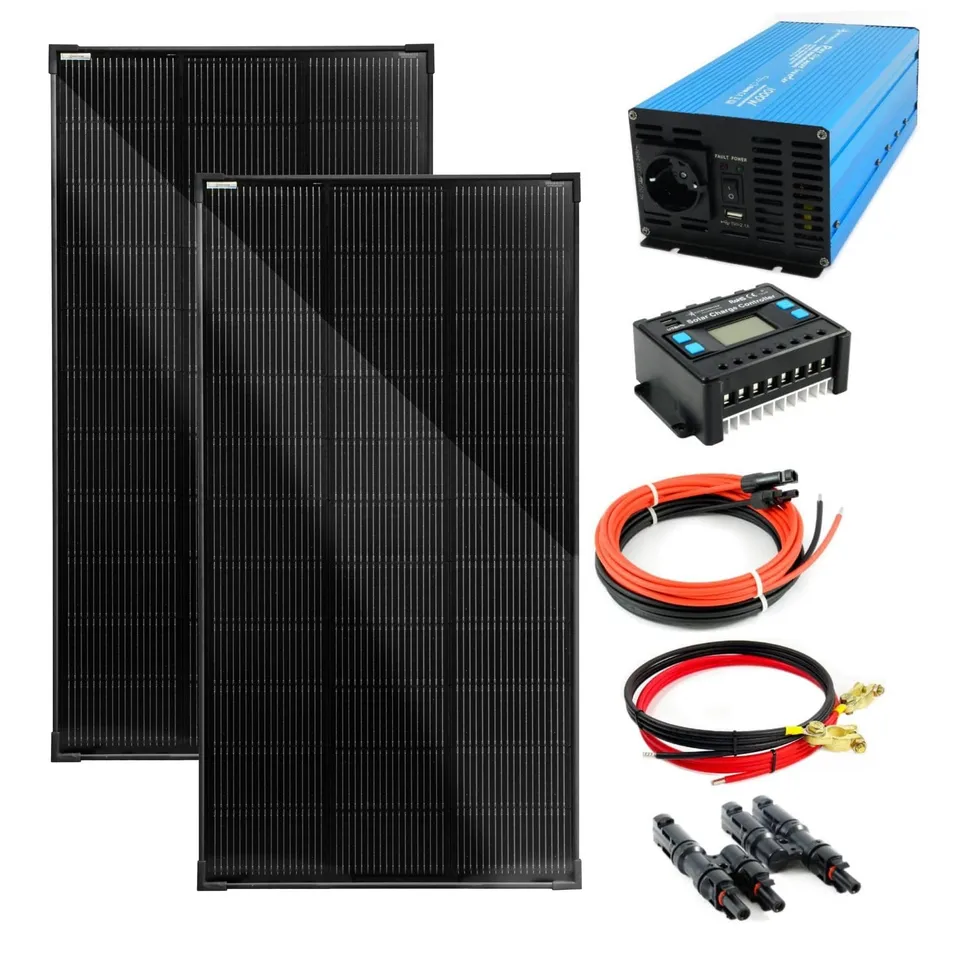 solartronics-ts-2x120w-solaranlage-mit-1000w-wandler-20a image 1