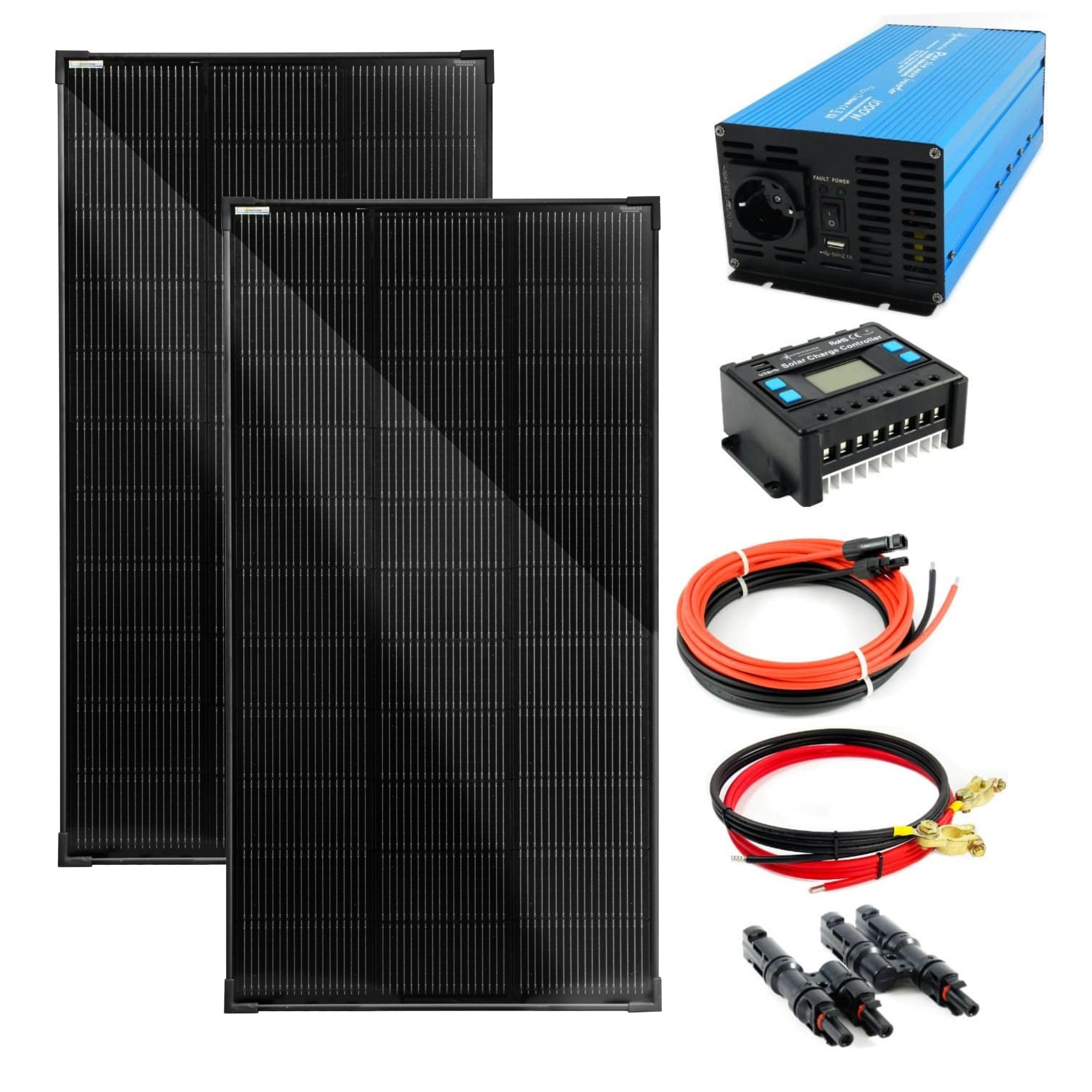 solartronics-ts-2x120w-solaranlage-mit-1000w-wandler-20a image 1