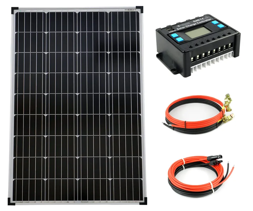 solartronics-ts-solar-set-100w-modul-20a-laderegler-inselanlage image 1