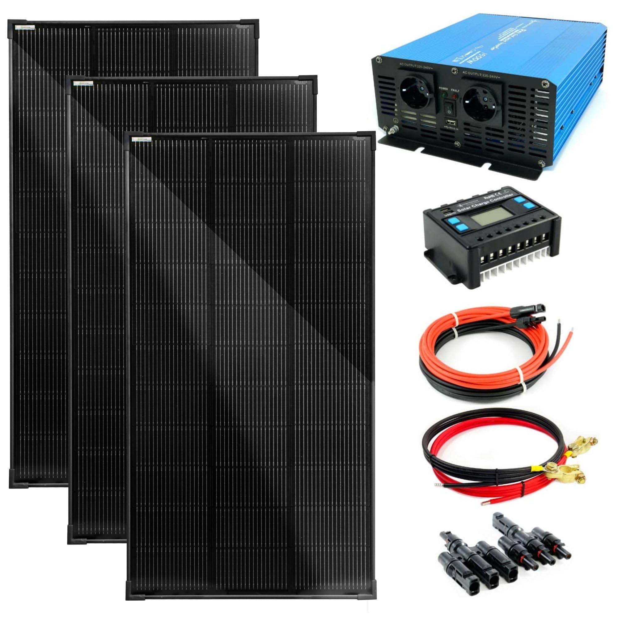 solartronics-ts-3x120w-solaranlage-ts1500-30a-mit-kabel-set image 1