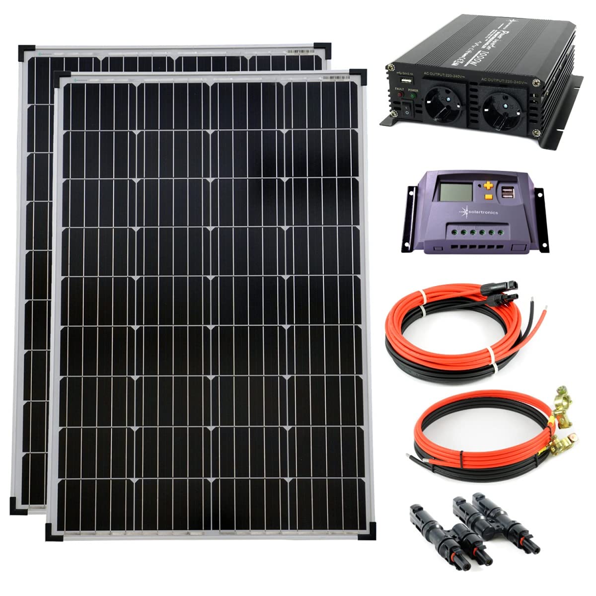 solartronics-nm-komplettset-2x100w-1000w-wandler-12v image 1