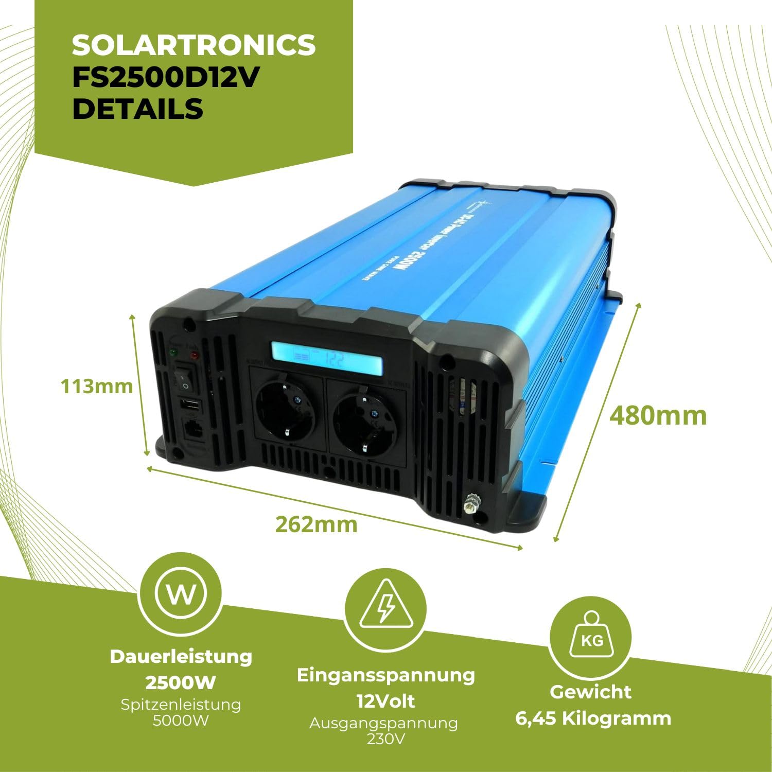 solartronics-fs-fsd-2500w-12v-sinus-wechselrichter-display image 3