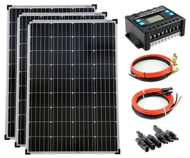 solartronics-ts-3x100-watt-solarkomplettset-20a-300w-mono image 1